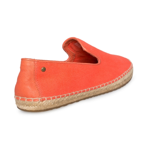 🅶 UGG Sandrinne Hazard Orange Canvas Shoes - Picture 8 of 16